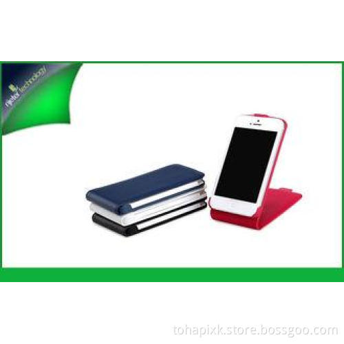 Red Stylish Vertical Leather Cell Phone Cases For Iphone 5s